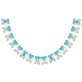 Sea Turtle Baby Shooting Flag Wimpelkette