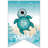 Sea Turtle Baby Shooting Flag Wimpelkette (Erste Fahne)
