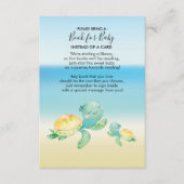 Sea Turtle Baby Showbook for Baby Card Begleitkarte (Vorderseite)