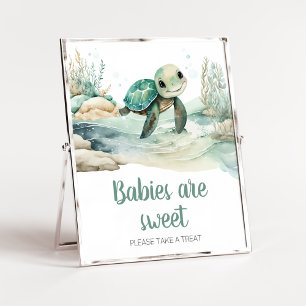 Sea Turtle Baby Shower Babys sind süß Poster