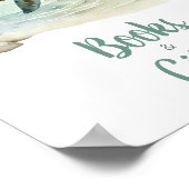 Sea Turtle Baby Shower Bücher und Geschenke Poster (Ecke)