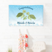 Sea Turtle Baby Shower Co-Ed Gender Neutral Banner (Insitu)