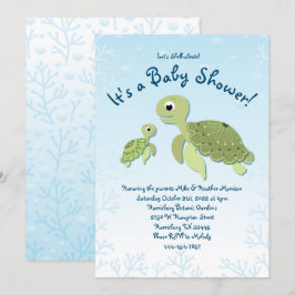 Sea Turtle Baby Shower Co-Ed Gender Neutral Einladung