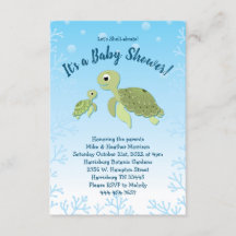 Sea Turtle Baby Shower Co-Ed Gender Neutral