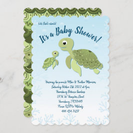 Sea Turtle Baby Shower Co-Ed Gender Neutral Einladung