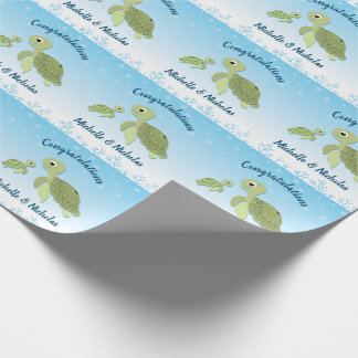 Sea Turtle Baby Shower Co-Ed Gender Neutral Geschenkpapier
