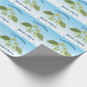 Sea Turtle Baby Shower Co-Ed Gender Neutral Geschenkpapier