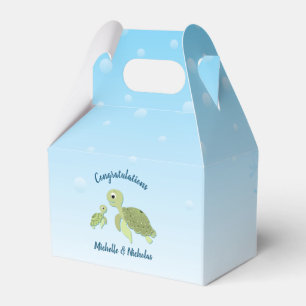 Sea Turtle Baby Shower Co-Ed Gender Neutral Geschenkschachtel