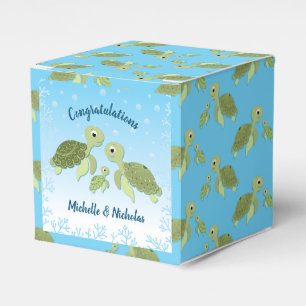 Sea Turtle Baby Shower Co-Ed Gender Neutral Geschenkschachtel