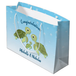 Sea Turtle Baby Shower Co-Ed Gender Neutral Große Geschenktüte