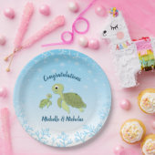 Sea Turtle Baby Shower Co-Ed Gender Neutral Pappteller (Party)