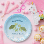 Sea Turtle Baby Shower Co-Ed Gender Neutral Pappteller (Party)