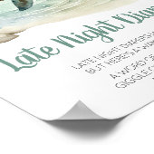 Sea Turtle Baby Shower Spate Night Diapers Poster (Ecke)