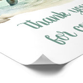 Sea Turtle Baby Shower Vielen Dank für Ihr Kommen Poster (Ecke)