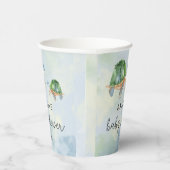 Sea Turtle - Babydusche Pappbecher (Rechts)