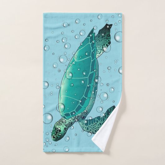 Sea Turtle Bad Handtuch Set (Handtuch)