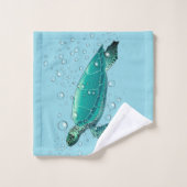 Sea Turtle Bad Handtuch Set (Waschlappen)