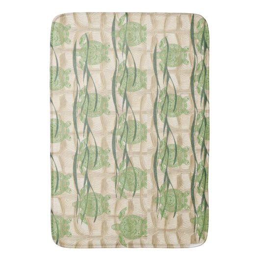 Sea Turtle Bath Mat Badematte (Vorderseite Vertikal)