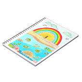 Sea Turtle Beach Adventure Happy Place Notizblock (Linke Seite)