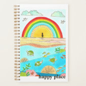 Sea Turtle Beach Adventure Happy Place Planer (Vorderseite)