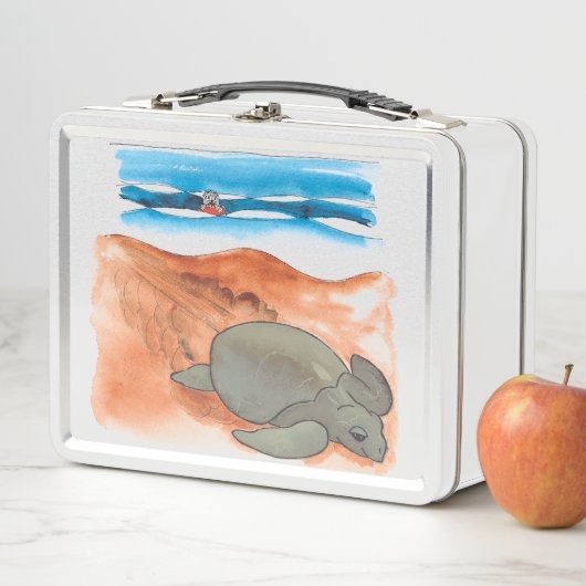 Sea Turtle Beach Fun farbenfroh Metall Brotdose (Beispiel)