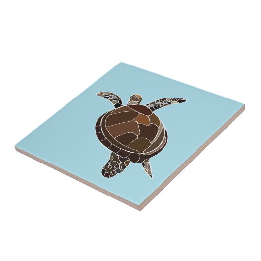 Sea Turtle Beach House Fliese (Seite)