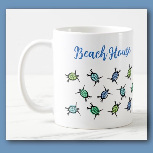 Sea Turtle Beach House Kaffeetasse