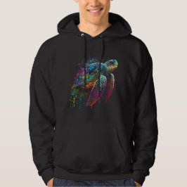Sea Turtle Beach Lover Ocean Animal Graphic Novelt Hoodie