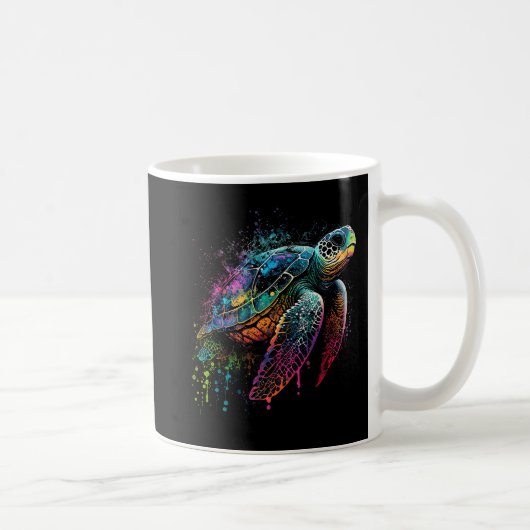 Sea Turtle Beach Lover Ocean Animal Graphic Novelt Kaffeetasse (Rechts)