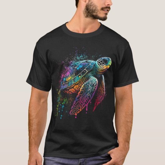 Sea Turtle Beach Lover Ocean Animal Graphic Novelt T-Shirt (Vorderseite)