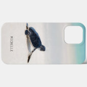 Sea Turtle Beach Ocean Nature Personalisierter Nam Case-Mate iPhone Hülle (Rückseite (Horizontal))