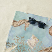 Sea Turtle Beach Ocean Seepferd Muscheln Starfish Strandtuch (Beispiel)