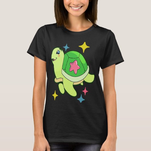 Sea Turtle Beach Tierrechte T-Shirt (Vorderseite)