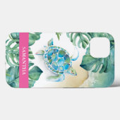 Sea Turtle Beachy Custom Phone Case (Rückseite (Horizontal))