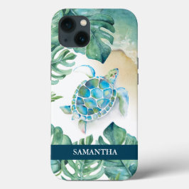 Sea Turtle Beachy Custom Phone Case