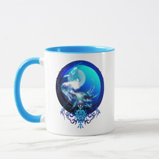 SEA TURTLE BLUE MOON RACE TASSE (Links)