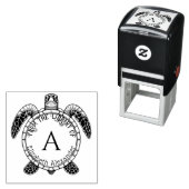 Sea Turtle Bly View Name Erstbibliothek Permastempel (Beispiel)