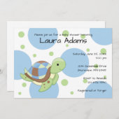 Sea Turtle Boy Baby Shower Einladungen (Vorne/Hinten)