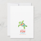 Sea Turtle Card (Rückseite)