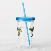 Sea turtle cartoon illustration acryltrinkbecher (Links)