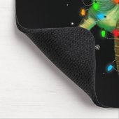 Sea Turtle Christmas Lights Funny Santa Hat Merry Mousepad (Ecke)