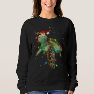 Sea Turtle Christmas Lights Weihnachtsmannmütze Me Sweatshirt