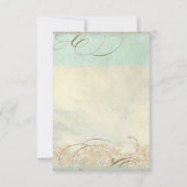 Sea Turtle Coastal Beach - DIY Zelt Platzkarten (Rückseite)