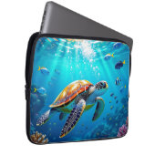 Sea Turtle Colorful Underwater Scene Laptopschutzhülle (Vorne Rechts)