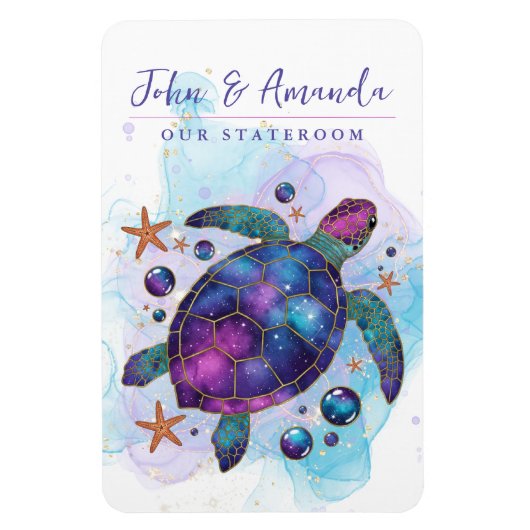 Sea Turtle Cruise Ship Stateroom Magnet (Vertikal)
