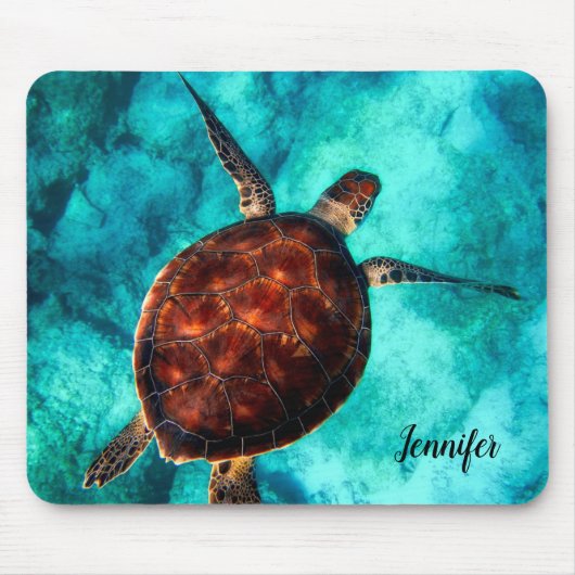 Sea Turtle Design Personalisiert Mouse Pad Mousepad (Vorne)