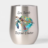 Sea Turtle Design Thermal Wine Tumbler (Rückseite)
