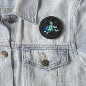 Sea Turtle Earth Day 2025 Sea Animals Button (Beispiel)