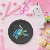 Sea Turtle Earth Day 2025 Sea Animals Pappteller (Party)