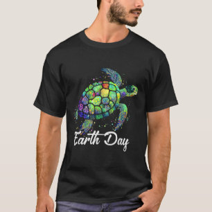 Sea Turtle Earth Day Natural Rettete the Earth Men T-Shirt